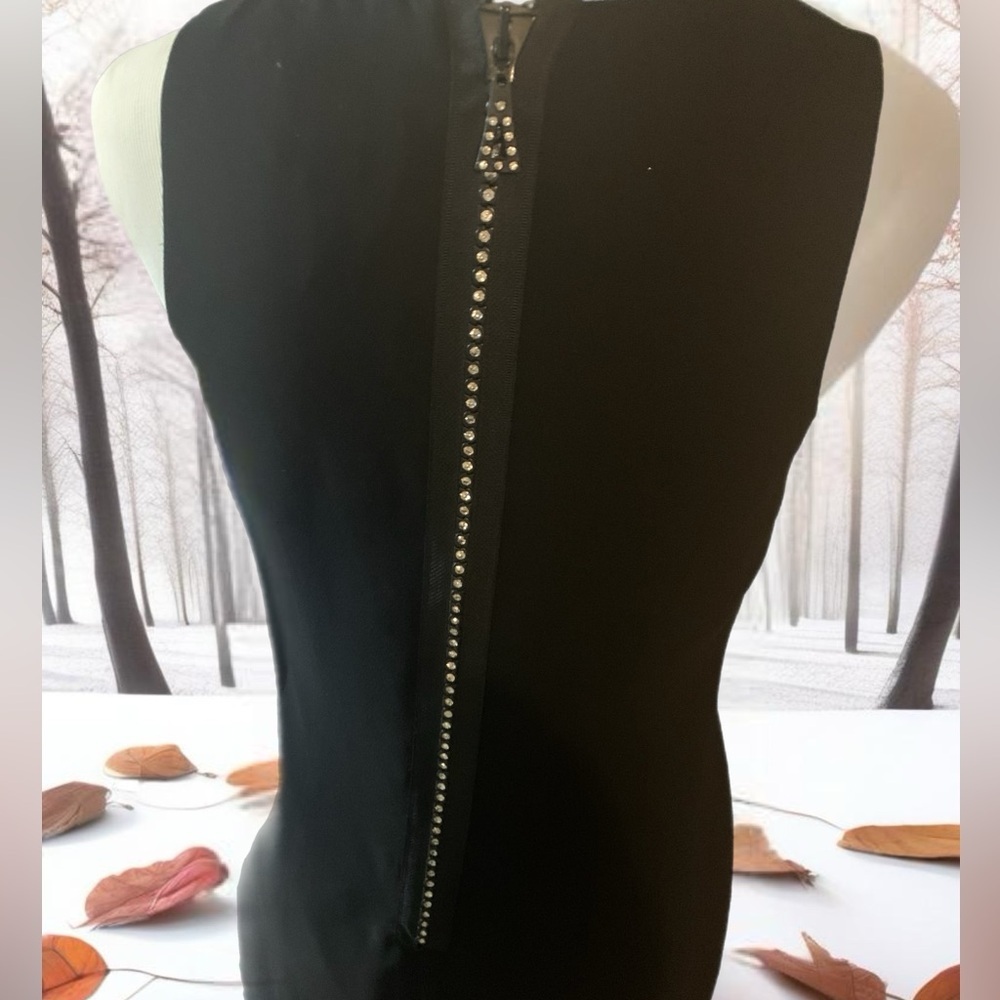 NWT S.L. fashions rhinestone studded zipper sheath dress‎ - Picture 10 of 12